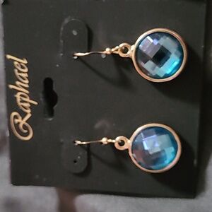 Dangling Blue Earrings By Raphael NWT